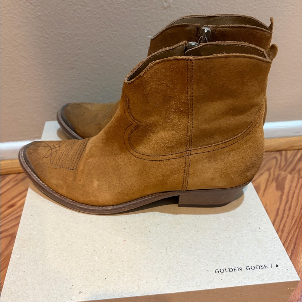 Golden Goose Young Western Boots, Cognac - Picture 2 of 15